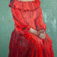 Ojan Shirojan/Untitled/Oil on Canvas/ 180x90cm/2018