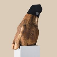 Untitled/Sculpture (Malaj Wood & Iron)/70x26x58cm/2018