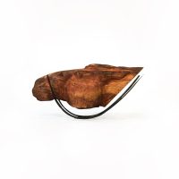 Untitled/Sculpture (Teak Wood & Iron)/76x23x37cm/2021