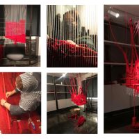 The process of work development: Fariba Broufar Shine 250 x 120 cm Topstry art, Mixed Media