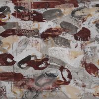 Setareh Taji/The work shop floor & Gerdoo/Acrylic on Canvas/70x90cm/2020