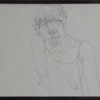 Self-Portrait | Rapid Pen on cardboard | 40x30 cm | 2020 | 3,500,000 T