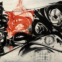 Ghaar | Untitled | Mixed media on Canvas | 180x100 cm | 2023 | 17,000,000 T